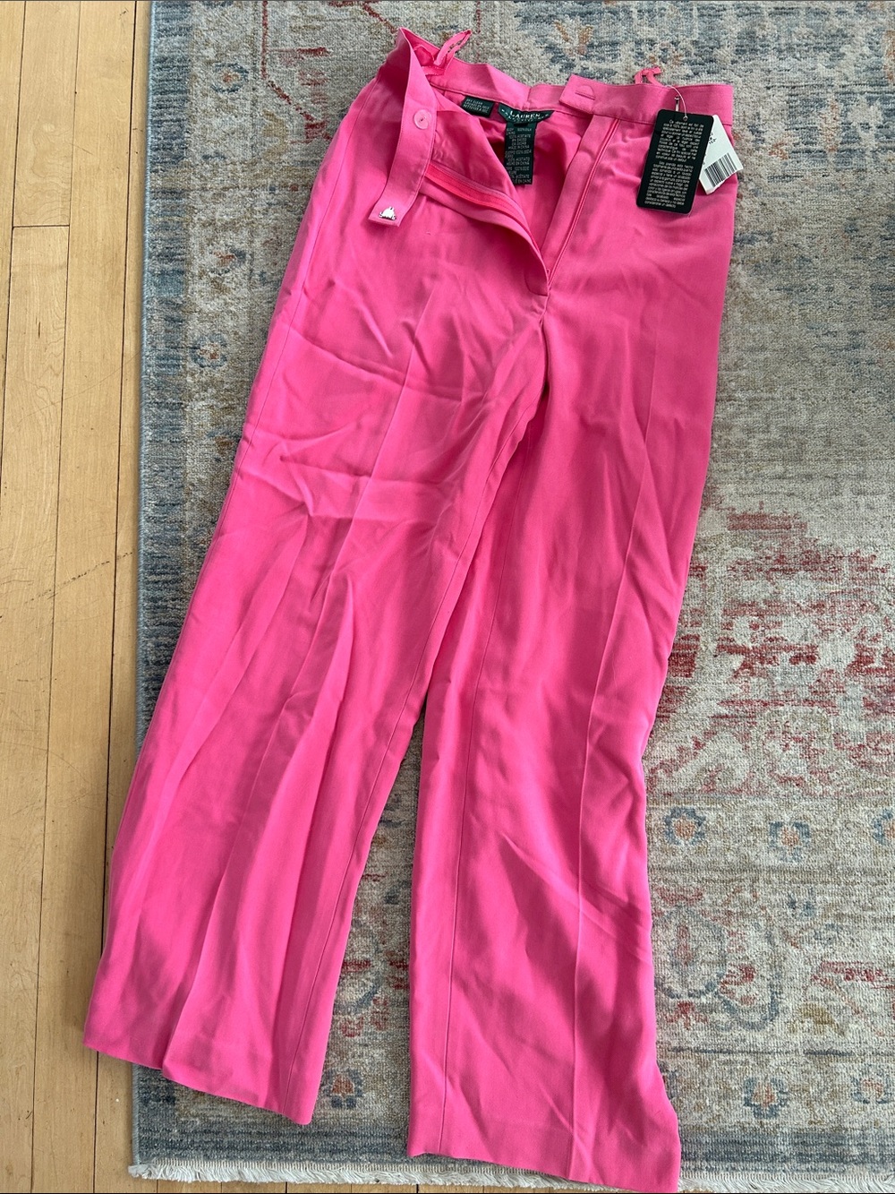 100% silk Ralph Lauren trouser pants 2P NWT